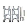 thumbnail image 1 of Brazo oscilante trasero de aluminio y Metal para Wltoys 144001 124018 124019 1/14 piezas de actualización de coche RC Color titanio, 1 of 10