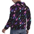 thumbnail image 6 of Fotbe Men's Hoodie with Colorful Guitar Pattern - Kangaroo Pocket Pullover Hooded Sweatshirt, Perfect for Daily Wear, Travel, and Home-XX-Large, 6 of 7