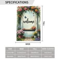 thumbnail image 3 of Welcome Spring Garden Flag 12x18 Inch Double Sided Floral Butterfly Swing Garden Flag Outdoor Yard Decor House Flags, 3 of 6