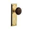 thumbnail image 6 of Nostalgic Warehouse Nykbrn_Prv_234_Kh Brown Porcelain Solid Brass Privacy Door Knob Set -, 6 of 7