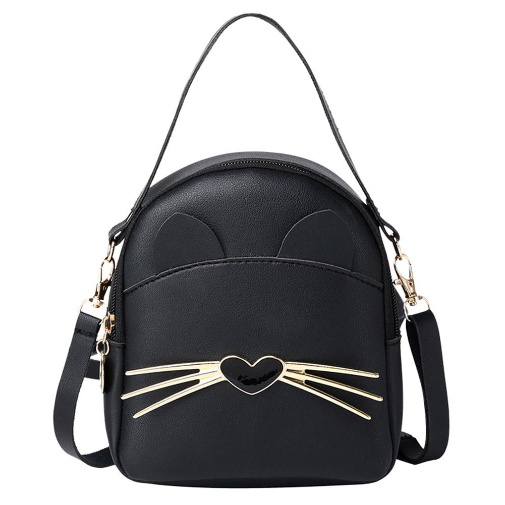 Cute Cat Print Backpack Small Lightweight Daypack Women's - Temu