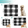 thumbnail image 3 of RMDQTR 2Pack Set of Medium and Large Pet Potty Pads Reusable Ultra-Absorbent Pet Training Pads Leak-Proof Pet Pads Black White Plaid, 3 of 7