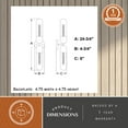 thumbnail image 6 of Thalia 24.75 in. Matte Black Bath Bar Vanity Light White Glass Shade, 6 of 11