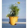 thumbnail image 6 of Bloem Freesia Planter w/Saucer 8 in. Deep Sea Blue, 6 of 7