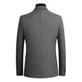 JUUYY Men's Suits Wool Blend Blazer Jacket Solid Color Lightweight