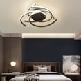 thumbnail image 2 of Modern LED Ceiling Light Geometric Line Chandelier Pendant Lamp Decor Black, 2 of 12