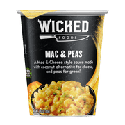 Wicked Kitchen - Mac and Peas Savory Meal Cup - Plant-Based, Dairy Free and GMO-Free. Size 2.82 Ounces