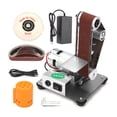 thumbnail image 1 of Mini Electric Belt Sander DIY Polishing Grinding Machine Multifunctional Grinder Cutter Edges Sharpener with 10PCS Sanding Belts ,Wide Use, 1 of 7