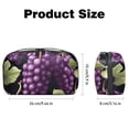 thumbnail image 5 of Grape Waterproof Oxford Cloth Hard Drive Case Organizer for Electronic Gadgets - Charger Case, Travel Organizer, Cord Organizer Travel Small, Appliance Cord Organizer - 5.9x9.44x3.14 in, 5 of 6