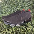 thumbnail image 3 of Ni - ke Ni - ke Air Vapormax Flyknit 3 Snakeskin Black Crimson Sneakers AJ6900-023 Size 11, 3 of 5