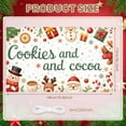 thumbnail image 2 of Festive Cookies Cocoa Banner Snowflake Christmas Display Snowman Reindeer Holiday Backdrop for Christmas Party Winter Gathering Holiday Celebration, 2 of 9