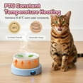 thumbnail image 4 of Heated Water Bowl for Cats,2026 New 750ml Outdoor Thermostatic Control Heated Dog Pet Bowl Automatic Warming Dish for Dogs Cats Chickens (White, Small 450ml), 4 of 8