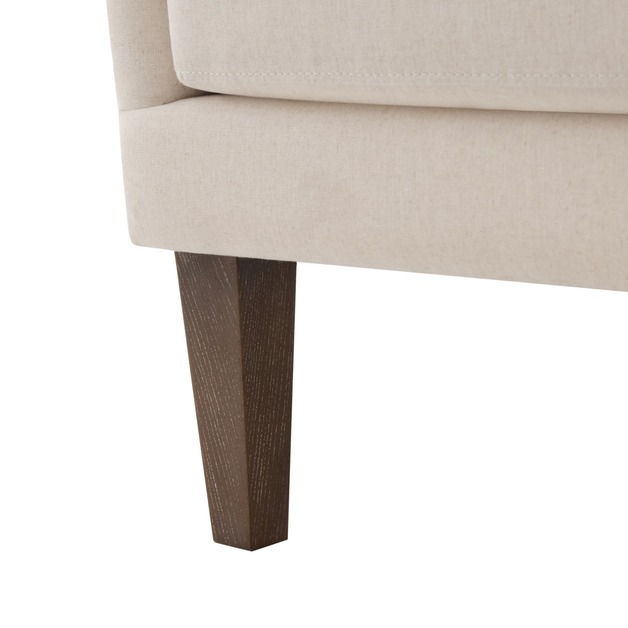 Christopher Knight Home Vintage Lounge Chair and Ottoman Set, Curved Backrest Accent Armchair with Nailhead Trim, Beige