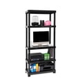 thumbnail image 6 of Pemberly Row 4-Piece Medium Storage Cabinet Set with Shelving Unit in Gray/Black, 6 of 27