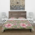 thumbnail image 3 of Designart 'Pink Blossoming Flower' Floral Duvet Cover Set, 3 of 4