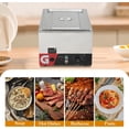 thumbnail image 2 of Ourlova 1 Poêle Réchaud Alimentaire Commercial 24 Qt Table à Vapeur Électrique 1200 W Buffet Bain-Marie en Acier Inoxydable, 2 of 5