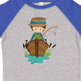 thumbnail image 4 of Inktastic Fishing Boy, Fisherman, Fishing Rod, Brown Hair Boys Toddler T-Shirt, 4 of 5