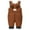 Coffee, variant on Gaexia Boys Lined Overalls Soft Warm Romper Jumpsuit Easy Open Design Toddlers Comfortable Playwear Winter Fall Casual ,Coffee,3-4 Years