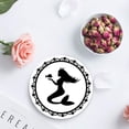 thumbnail image 3 of FMSHPON Mermaid Set of 8 Round Coaster for Drinks, Absorbent Ceramic Stone Coasters Cup Mat with Cork Base for Home Kitchen Room Coffee Table Bar Decor, 3 of 5