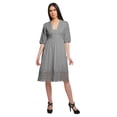 thumbnail image 1 of Moomaya Robe Midi Unie pour Femmes, Kurta de Soirée Décontractée avec Dentelle, Tenue d'Été, 1 of 6