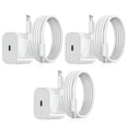 thumbnail image 1 of 20W Fast Charger with Cable, White, 3-Pack, Compatible with Apple iPhone, 1 of 3