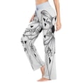 thumbnail image 3 of Medium Women's Comfy Casual Pajama Pants Stretch Fabric Suitable for Yoga Pants Hippie Pants，The Best Holiday Gifts for Women Sketch Bow, 3 of 7