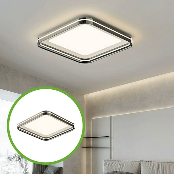 FYTPOV Flush Mount Ceiling Light, 3000K/4500K/6000K Adjustable Ceiling Lights, 20inch Square Light Fixtures Ceiling Mount for Bedroom, Living Room, Dining Room, Hallway, Office