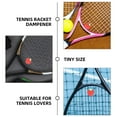 thumbnail image 3 of OULII 8pcs Tennis Racket Shock Absorber Red Silicone Vibration Damper for Tennis Lovers, 3 of 8