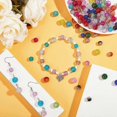 thumbnail image 5 of 100 cuentas de cristal de Murano craqueladas, redondas y artesanales de 10 mm, de 10 colores, para pulseras de la amistad de verano, joyería para el Día de la Madre., 5 of 5