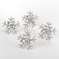 thumbnail image 1 of SARO NR136.S Collection Snowflake Design Napkin Ring  Silver - Set of 4, 1 of 1