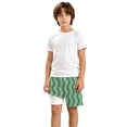 thumbnail image 5 of sususu Boys Swim Trunks with Compression Liner High Visibility Quick Dry Bathing Suit Vintage Swimming Shorts Kids Army Green 3-4 Years, 5 of 5