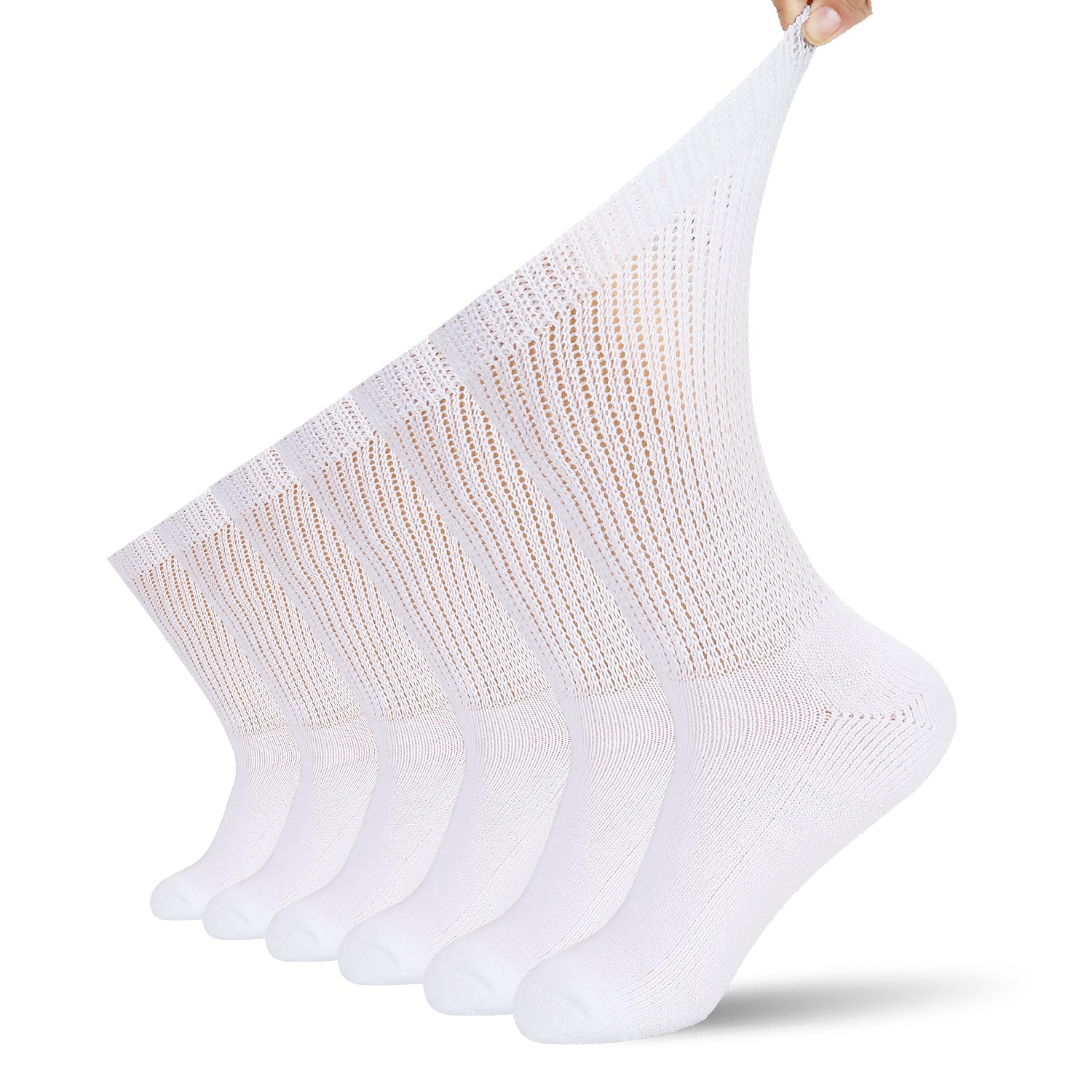 Diabetic Socks Men's & Women Crew Style Physicians Approved Socks, 9