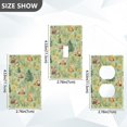 thumbnail image 7 of Yayeee Duplex Wall Plate 1-Gang 4.5"x2.7" Home Receptacle Light Switch Decorative Outlet Cover, Cartoon Forest Animals, 7 of 7