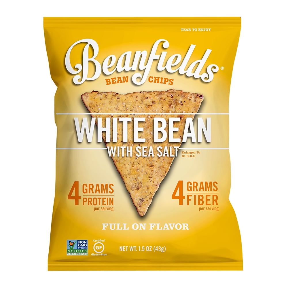 (4 Pack) Beanfields Bean Chips, White Bean, 1.5 Oz