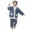 E, variant on Boys And Girls' Flannel Clothes Long Sleeve And Pants Winter Warm Soft Fuzzy Homewear With Sweatpants 4t Pajamas Girl
