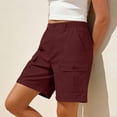 thumbnail image 2 of Gunia Womens Hiking Shorts Bermuda Shorts Casual Summer High Waist With Pockets Outdoor Beach Cargo Shorts L, 2 of 5