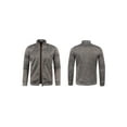 thumbnail image 4 of hirigin Men Zip Up Knit Jacket Solid Color Casual Loose Stand Collar Long Sleeve Jacket for Outwear Streetwear, 4 of 5