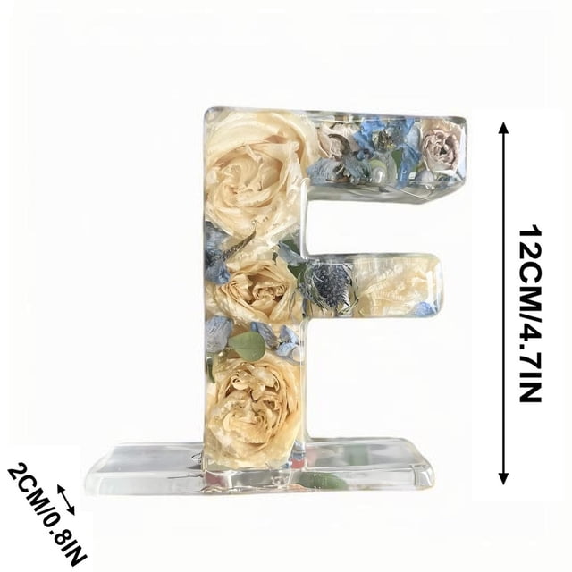 Plug-In Night Light with Floral and Letter Design Resin Home Decoration Lamp 120 V AC