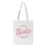 Sac Écologique Barbie Imprimé Panneau à la Mode Toile Sac Pliable Fournitures de Magasinage de Plein Air pour Filles Collection