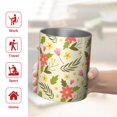 thumbnail image 5 of Floral 12oz Stainless Steel Coffee Mug – Double-Wall Insulated Cup with Spill-Resistant Lid, 360° Full-Print Design, Keeps Drinks Hot & Cold for Home, Office, Travel,Thanksgiving,Christmas, Spring, 5 of 5