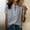 Gray, variant on QUNYINEY Green Womens Summer T Shirts Cute Short Sleeve Tops Casual Pullover Loose Fit Mock Neck Shirts