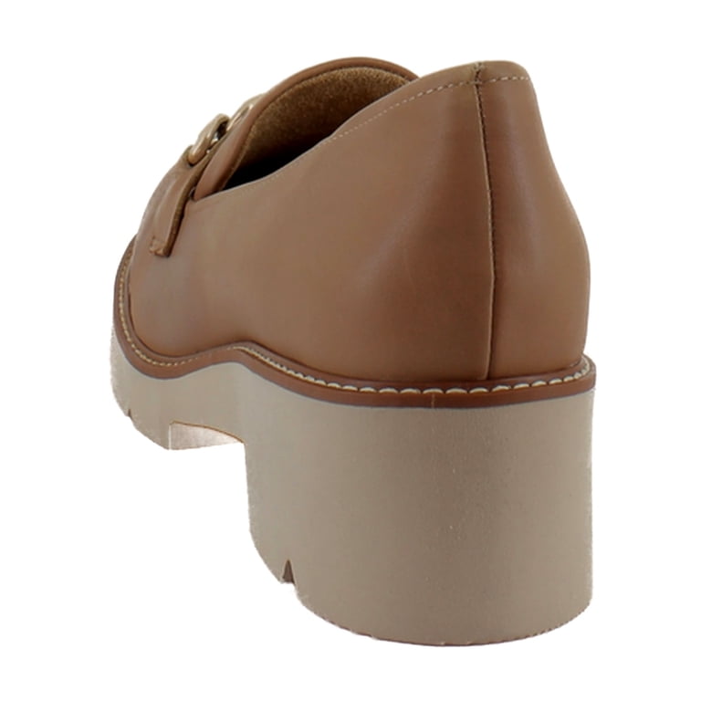 Size 12, brown-taupe, leather dress loafer. Soft Loafer — Taupe – La Garçonne main image 4