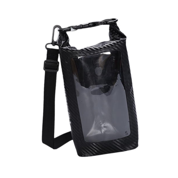 Funda impermeable para teléfono, bolsa seca que mantiene el equipo seco, bolsa deportiva para exteriores de 3 l, bolsa impermeable Negro