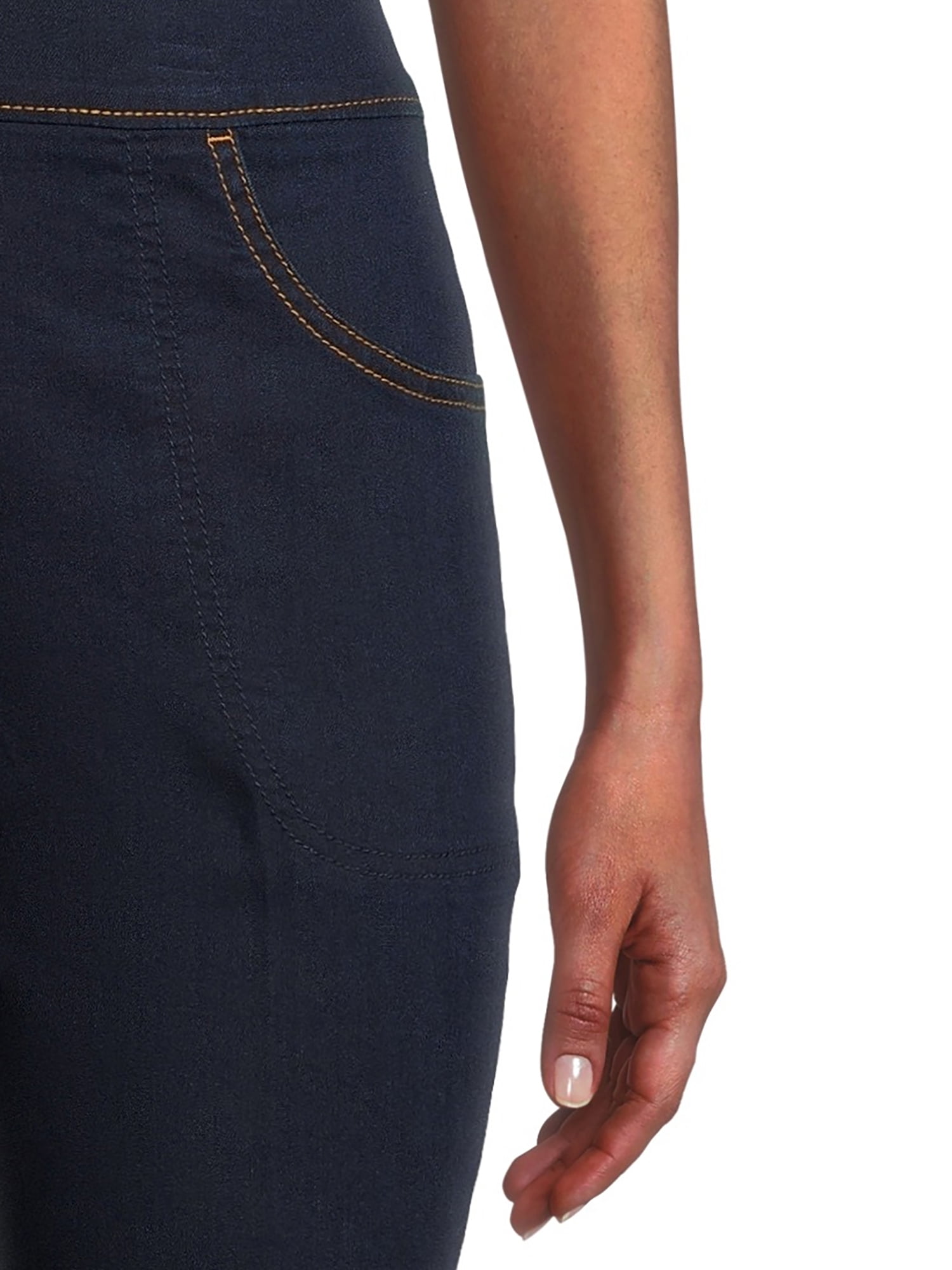 RealSize Women's Stretch Pull On Pants with Pockets, 29" Inseam for Regular, Sizes XS-XXL
