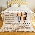 thumbnail image 4 of 35 Years 35th Anniversary Throw Blanket Gifts, Gift for 35th Wedding Anniversary Valentine Gifts for Her Him Wife Husband Mom Dad Grandpa Grandma, 4 of 5