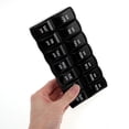 thumbnail image 5 of Unique Bargains 1 Pc 14 Grids Double Row Pill Box for Travel Large Black, 5 of 6