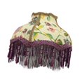 thumbnail image 4 of Pantalla Clásica en Forma de Campana, Hecha a Mano, Adornada con Borlas Y Flecos Decorativos, Ideal para Una Lámpara de Una Iluminación Elegant, 4 of 9