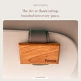 thumbnail image 2 of Car Air Freshener with premium leather sun visor clip, North American Aspen wood fragrance diffuser, refillable solid wood odor eliminator, suitable for vehicle cabins, trucks, and, no liquid, no mes, 2 of 5
