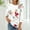 White, variant on Dasayo Loose Fit Tops for Women Trendy White Dressy 3/4 Sleeve Fall Tropical Blouses Women's Blouse L
