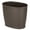 Espresso, variant on mDesign Plastic 2.25 Gallon Slim Trash Can Garbage Wastebasket Bin, Black
